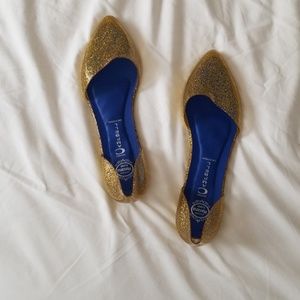 Jeffery Campbell Glitter d'orsay flats